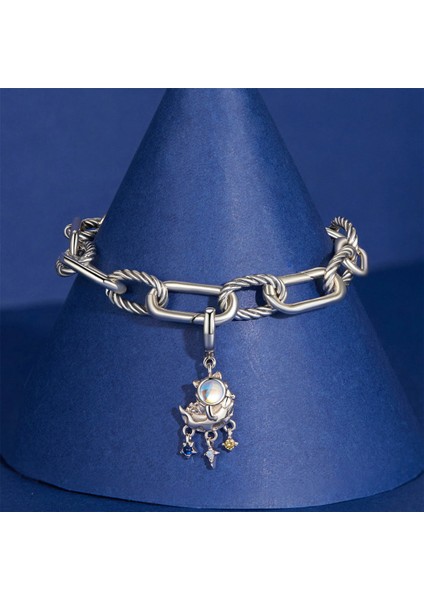 Pendant Charm Ay Astronaut Kadınlar Için Karşılaştırılmış Farklı Bileklikler ve Kolye 925 Gümüş (Yurt Dışından)
