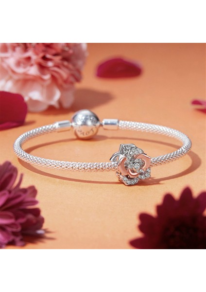 Pendant Charm Rose Kadınlar Için Karşılaştırılmış Farklı Bileklikler ve Kolye 925 Gümüş (Yurt Dışından)