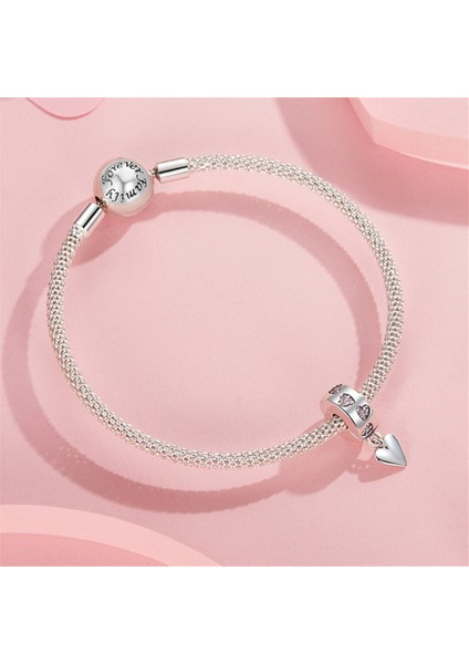 Pendant Charm Silicone Kalp Klip Beads Kadınlar Için Karşılaştırılmış Farklı Bileklikler ve Kolye 925 Gümüş (Yurt Dışından) modelleri