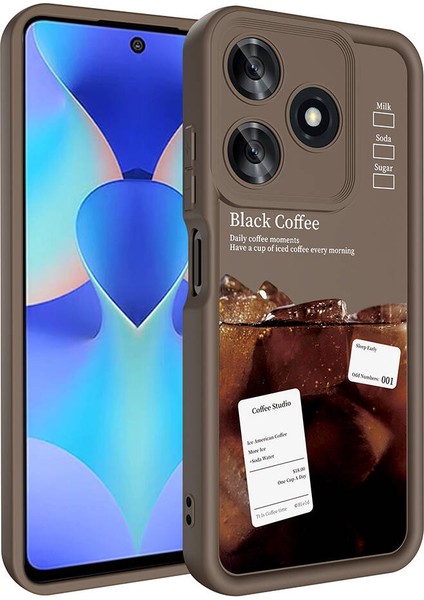 Tecno Spark 10C ile Uyumlu Kılıf Kamera Korumalı Yüzeyi Baskılı Arka Kapak