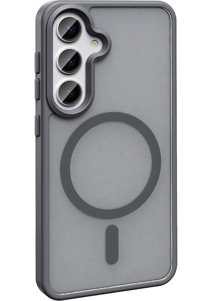 Samsung Galaxy S24 Plus ile Uyumlu Kılıf Magsafe Şarj Özellikli Mat Arka Yüzeyli Kapak fiyatları