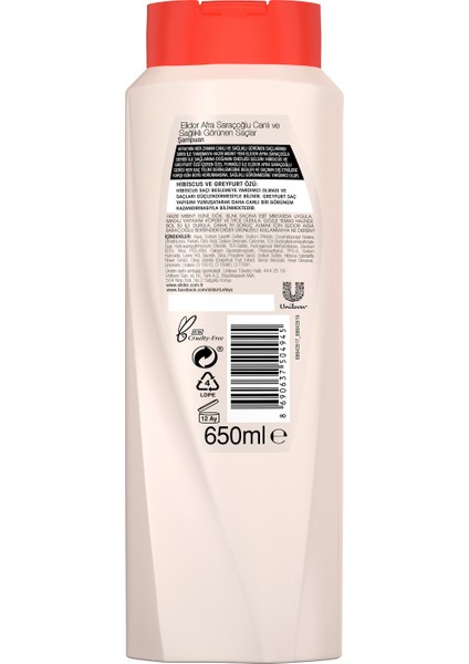 Saç Bakım Şampuanı Sağlıklı ve Canlı Görünen Saçlar By Afra Saraçoğlu 1 x 650 ml