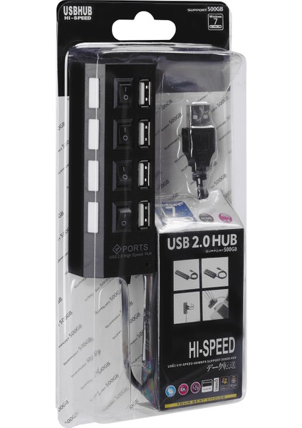 HY-40 4 Port Usb 2.0 Hub