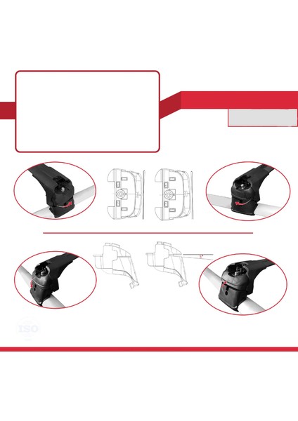 Skoda Octavia (Nx) 2020 2021 2022 2023 2024 Yük Taşıma Ara Atkı Cıtası Siyah