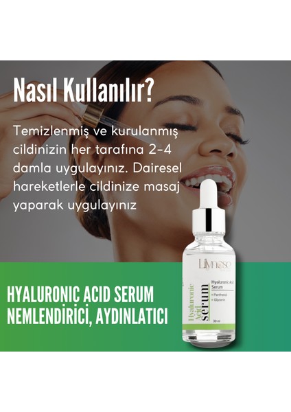 Cilt Yenileyici Hyaluronic Acid Bakım Serumu Nemlendirme ve Dolgunlaştırıcı Etkili 30 ml