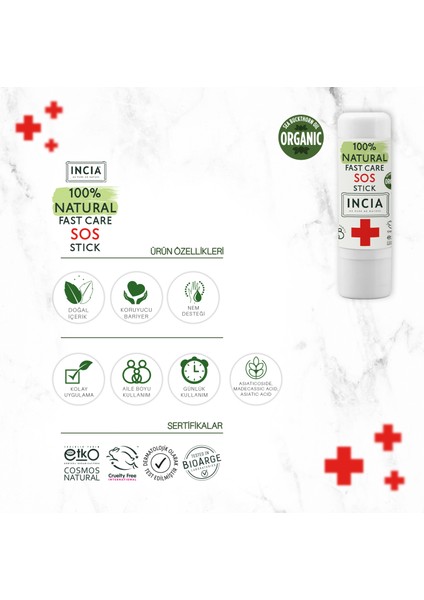 %100 Doğal Doğal Koruyucu Vücut Losyonu Sprey Yenidoğan 50 ml & %100 Doğal Doğal Sos Stick 6 G Set