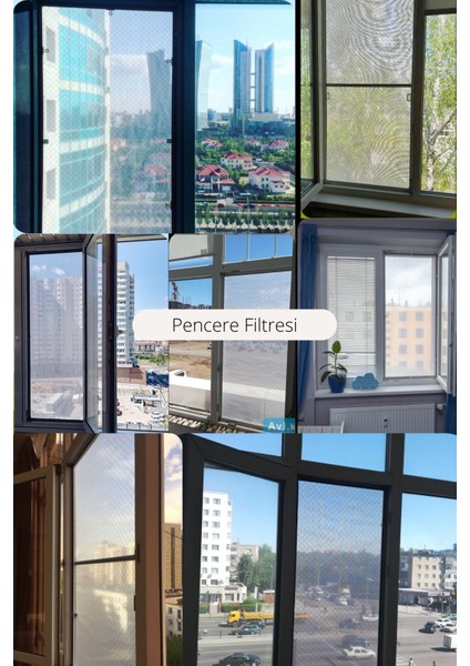Sineklik Yeni Nesil - 140X400CM - 3 Katmanlı Toz Polen Alerjen Pencere Filtresi - Respilon Odera V.3.0