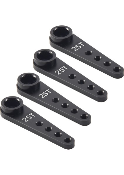 4 Adet 37MM 25T Metal Uzatma Direksiyon Servo Kol Boynuz Rc Araba Paletli Parçaları Için, Siyah (Yurt Dışından) fiyatları