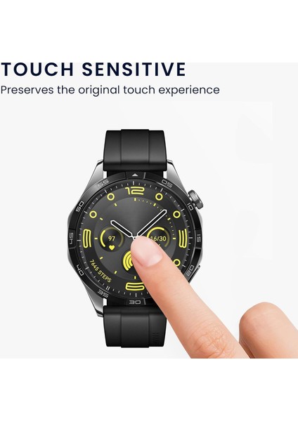 Huaweı Watch Gt 4 46MM Uyumlu Tam Kaplayan Nano Cam Ekran Koruyucu