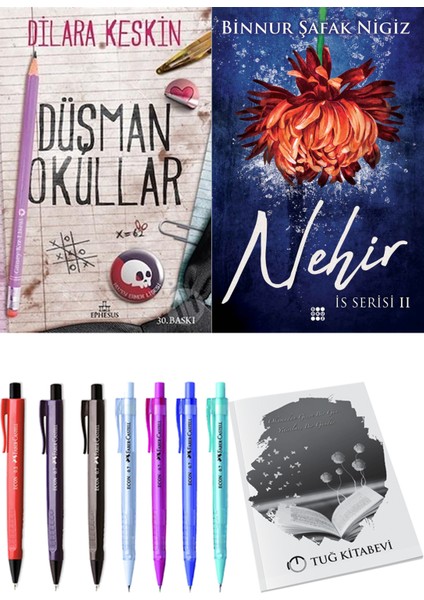 Is Serisi 2 Nehir Binnur Şafak Nigiz ve Ephesus Yayınları Düşman Okullar 1 Dilara Keskin 2li Set
