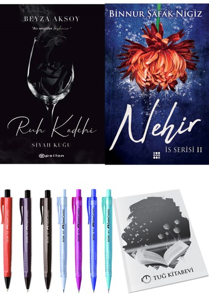 Is Serisi 2 Nehir Binnur Şafak Nigiz ve Epsilon Yayınevi Ruh Kadehi Beyza Aksoy 2li Set