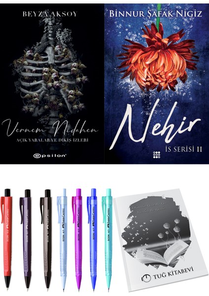 Is Serisi 2 Nehir Binnur Şafak Nigiz ve Epsilon Yayınevi Vernem Nidahen Beyza Aksoy 2li Set