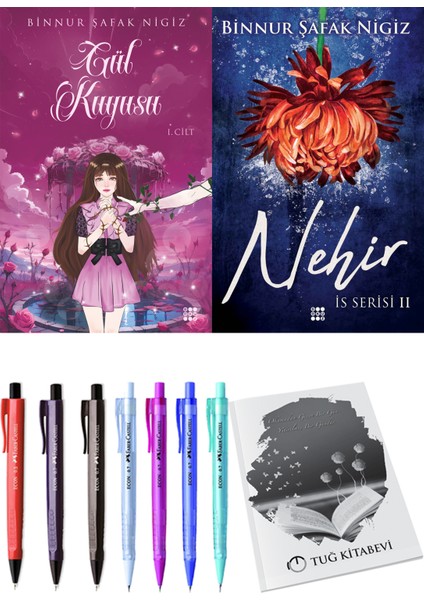 Is Serisi 2 Nehir Binnur Şafak Nigiz ve Dokuz Yayınları Gül Kuyusu 1 Binnur Şafak Nigiz 2li Set