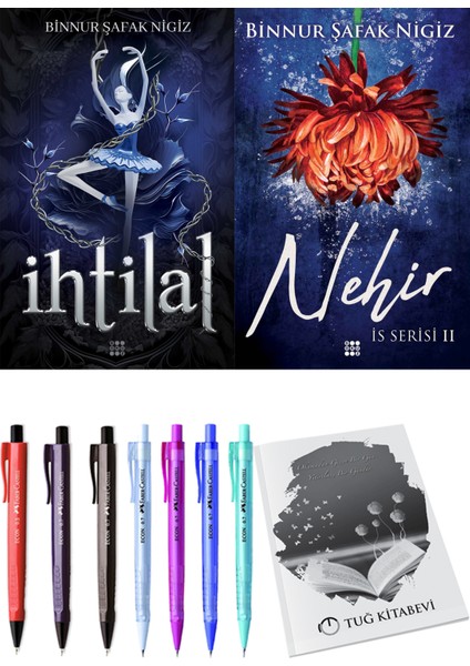 Is Serisi 2 Nehir Binnur Şafak Nigiz ve Dokuz Yayınları Ihtilal 1 Zelzele Binnur Şafak Nigiz 2li Set