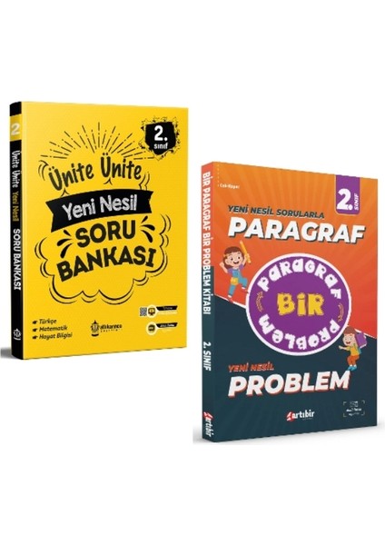 2. Sınıf Ünite Ünite Yeni Nesil Soru Bankası - Bir Paragraf Bir Problem 2 Kitap