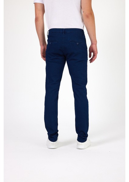 - Erkek Lacivert Likralı Slim Fit Chino Pantolon modelleri