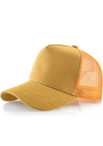 Düz Renk Pamuklu Beyzbol Şapkası Retro Örgü Ördek (Yurt Dışından)