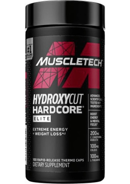 Hydroxycut Hardcore Elite Thermogenic 100 Capsul Yohımbıne Içerikli Usa Version 38