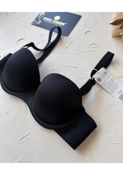 Samanta Balenli Desteksiz Lazer Kesim Parlak Kumaşlı Ithal Sütyen -42 fırsatları