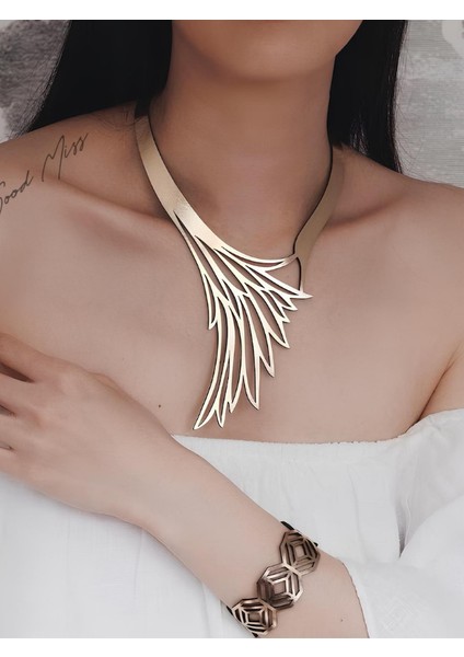 Deri Kolye - Gold - Tek Ebat fiyatları