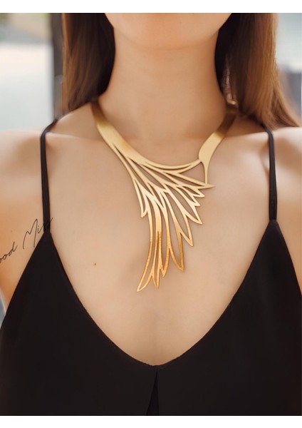 Deri Kolye - Gold - Tek Ebat modelleri