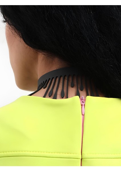 Deri Kolye - Siyah - Tek Ebat fırsatları