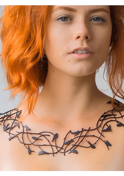 Deri Kolye - Siyah - Tek Ebat fırsatları