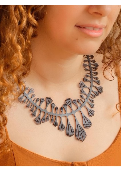 Deri Kolye - Siyah - Tek Ebat fırsatları