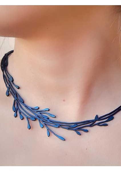 Deri Kolye - Siyah - Tek Ebat fiyatları