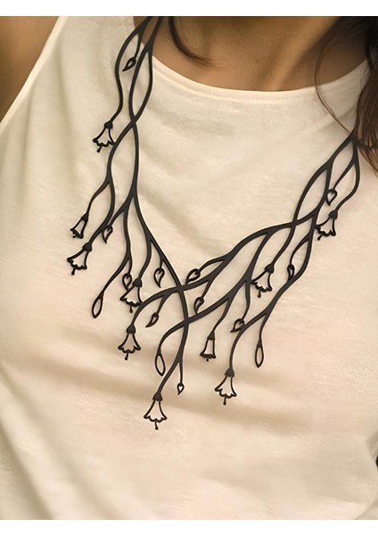 Deri Kolye - Siyah - Tek Ebat fiyatları