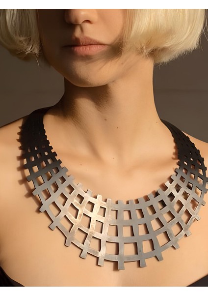 Deri Kolye - Siyah - Tek Ebat fiyatları