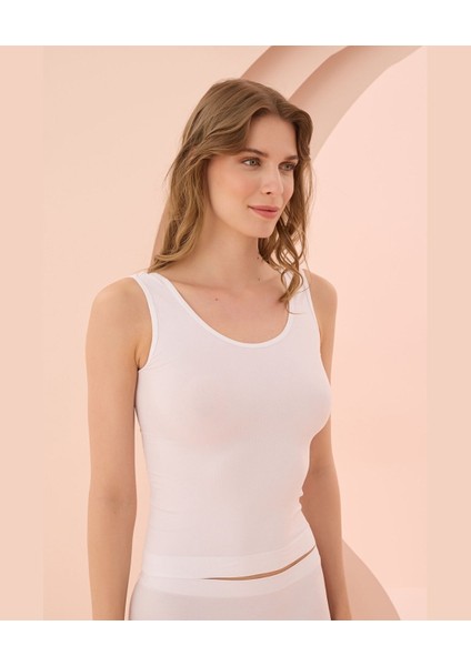 Intive Lingerie Nbb Kalın Askılı U Yaka Dikişsiz Seamless Atlet -2441