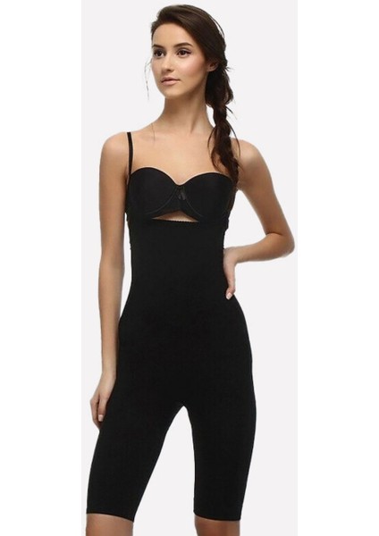 Nbb Göğüs Altı Şortlu Dikişsiz Şekillendirici 1 Beden Küçülten Vücut KORSE-2480