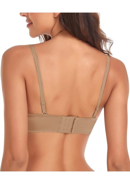 Ithal Hafif Destekli Nefes Alabilir Dikişsiz Seamless V Yaka Günlük Sütyen -508 indirimleri