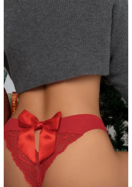 Külot Fiyonk Detaylı - Kırmızı - Tek Ebat