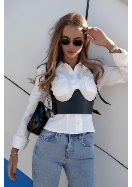 Bustiyer Kemer - Siyah - Tek Ebat