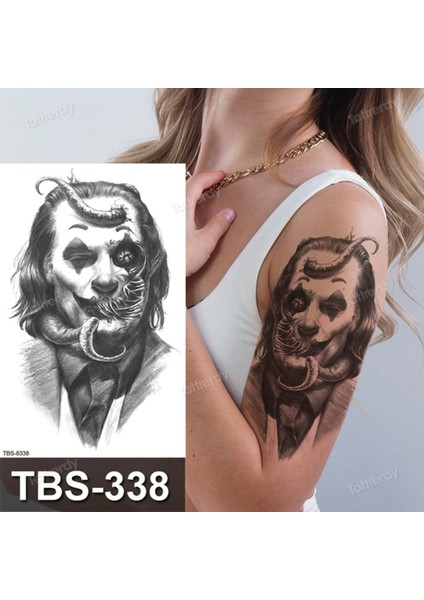 Gerçekci Joker Geçici Dövme  Tattoo