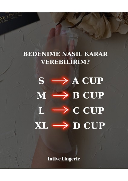 Intive Yeni Nesil V Aksesuar Detaylı Silikon Yapışkanlı Sırtsız Straplez Sütyen- 1315