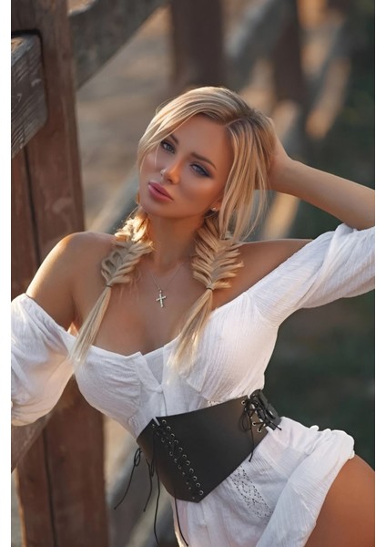 Elbise Üstü Kemer - Siyah - Tek Ebat