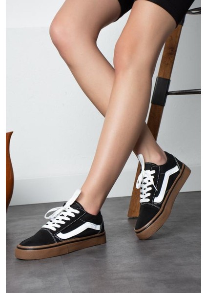 Siyah (Kahve Taban) Günlük Kadın Sneakers modelleri