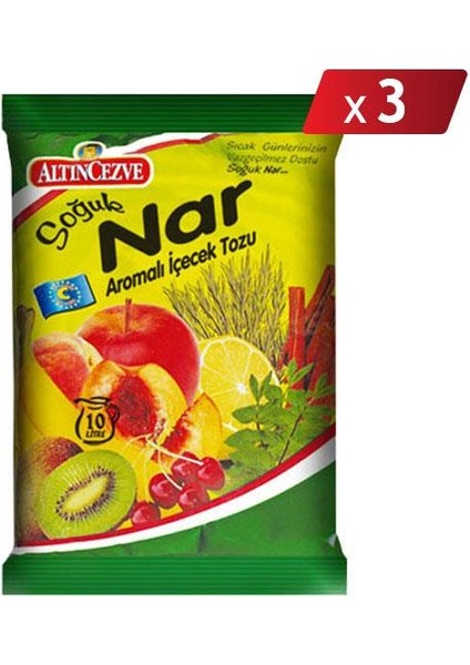 Nar Aromalı Içecek Tozu - Soğuk 450 G - 3lü Paket