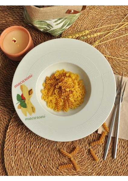 Sipahi Porselen Macaroni Tabağı 27 cm