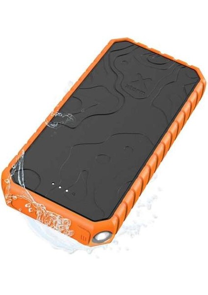 XR202 Xtreme Rugged 35W 20.000 Mah Dış Mekan El Fenerli Su Geçirmez Hızlı Şarj 3.0 Powerbank