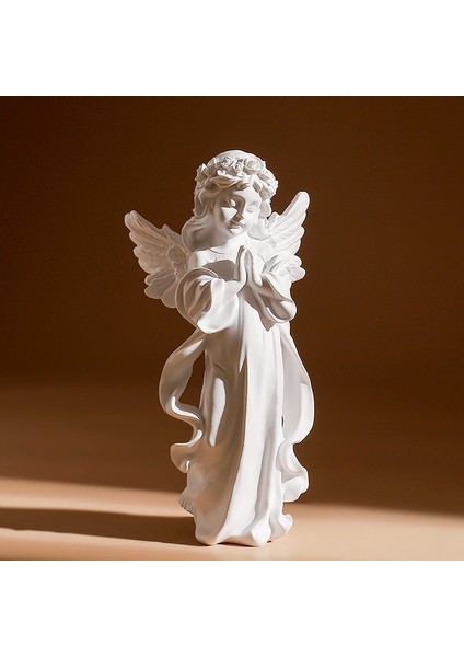 Melek Alice Küçük Kız Heykeli Reçine El Sanatları Masaüstü Ev Mobilyaları Dekorasyon (Yurt Dışından) fırsatları
