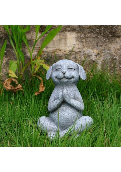 Avlu Bahçe Süsleri Meditasyon Köpek Heykeli Reçine Dekorasyon (Yurt Dışından) modelleri