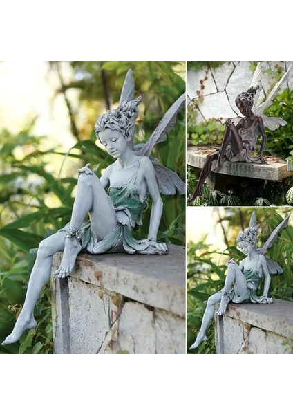 Bahçe Çiçek Peri Reçine El Sanatları Süsler Açık Hava Bahçe Dekorasyonu Heykeli Süsler (Yurt Dışından) modelleri