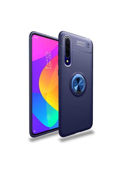 Huawei P Smart Pro 2019 Ultra Koruma Sağlayan Stant Özellikli Yüzüklü Ravel Silikon Kılıf