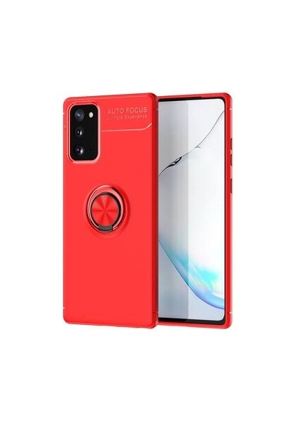 Samsung Galaxy Note 20 Kılıf Yüzüklü Sağlam Esnek Ringo Silikon Kapak