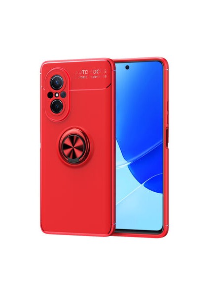 Huawei Nova 9 Se Ultra Koruma Sağlayan Stant Özellikli Yüzüklü Ravel Silikon Kılıf