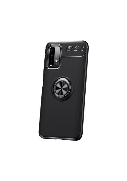 Redmi Note 9 4g Kılıf Yüzüklü Sağlam Esnek Ringo Silikon Kapak